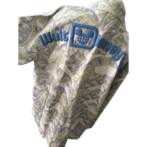Disney Linen Shirt Resort Palms Jacket NEW Shacket Safari Button Front Medium - Picture 7 of 10